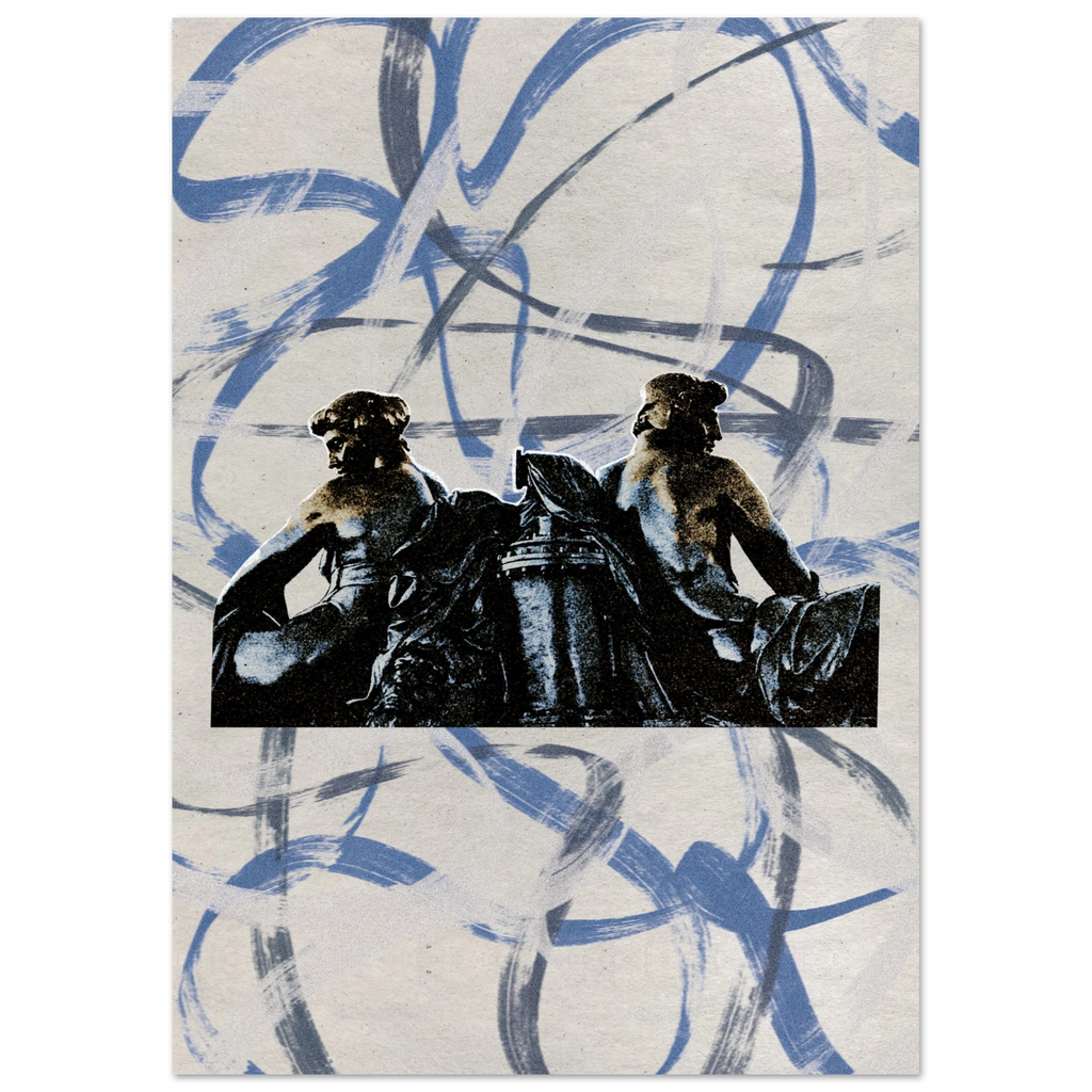 Iron Lovers — digital collage art print by Diogo Cadavez