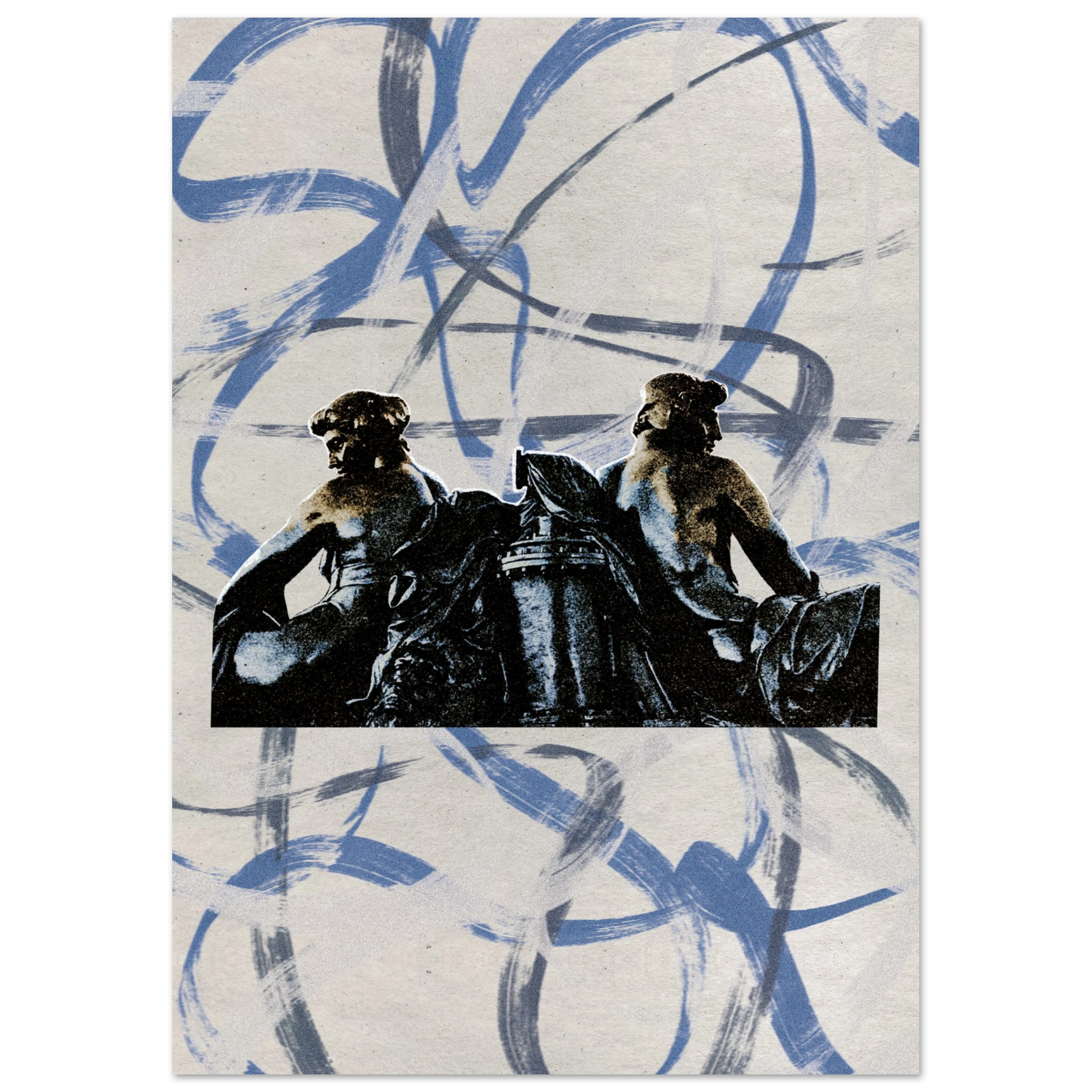 Iron Lovers — digital collage art print by Diogo Cadavez