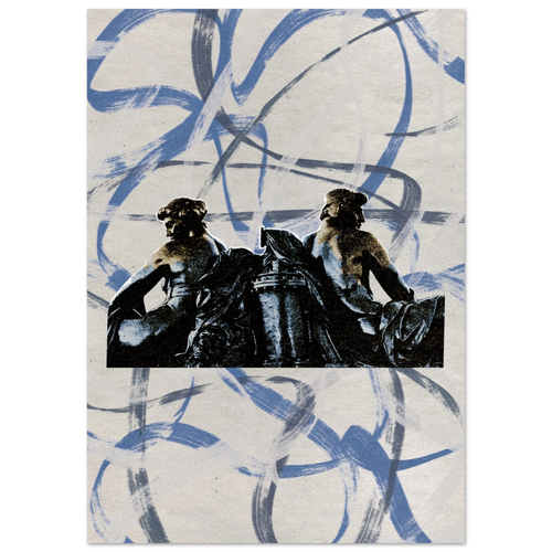 Iron Lovers — digital collage art print by Diogo Cadavez
