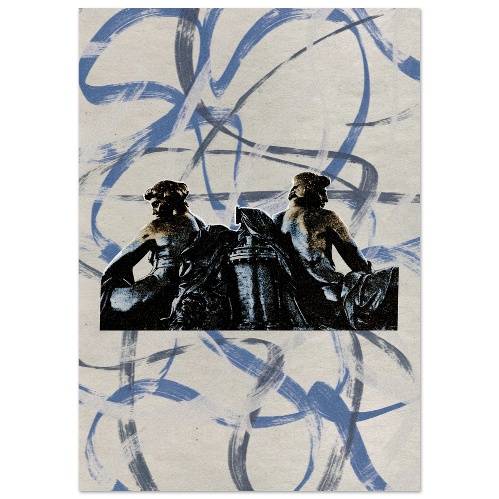 Iron Lovers — digital collage art print by Diogo Cadavez