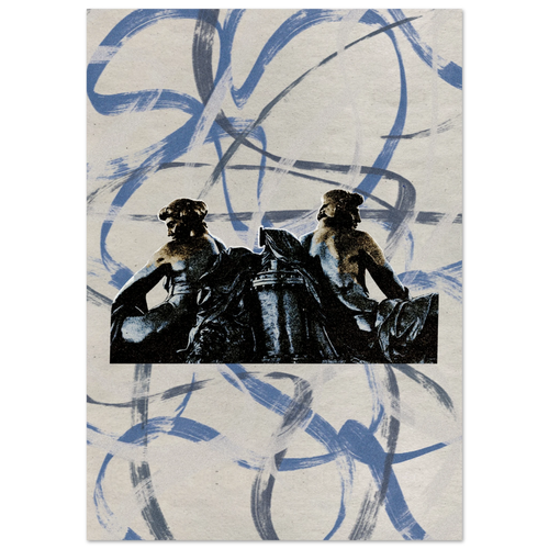 Iron Lovers — digital collage art print by Diogo Cadavez