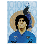 Maradona — digital collage art print by Diogo Cadavez