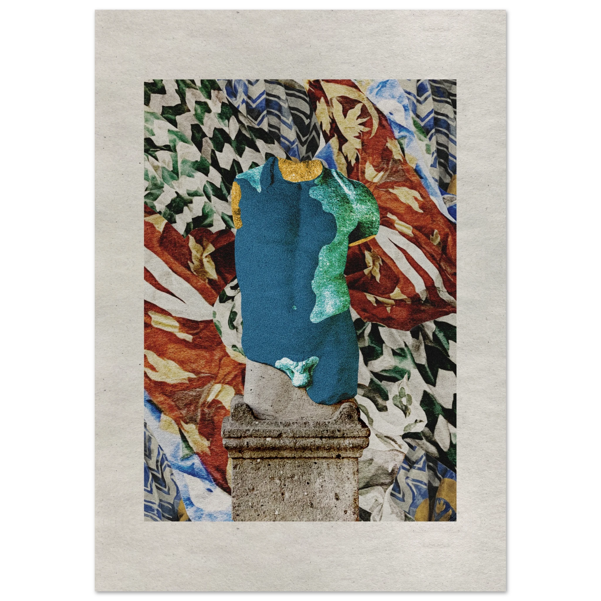Heart of Gold — digital collage art print by Diogo Cadavez