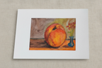 Peach Painting Clean Border Linen Mockup