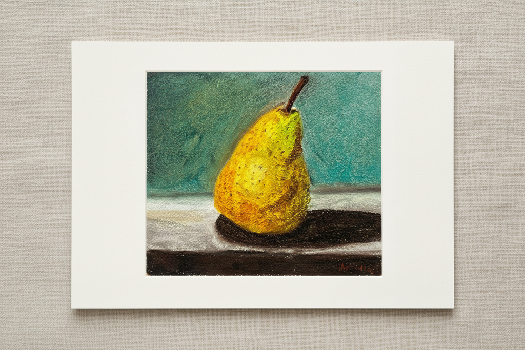 Pear Painting Linen Mockup